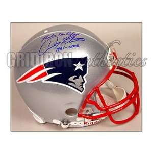Doug Flutie Signed Helmet   Authentic with Thanks New England 