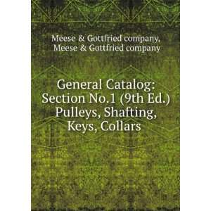  Section No.1 (9th Ed.) Pulleys, Shafting, Keys, Collars . Meese 
