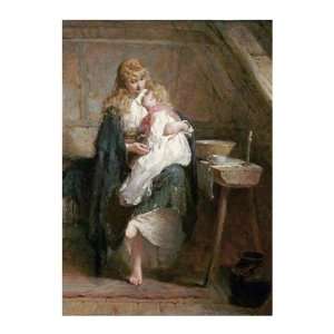  The Orphans George Elgar Hicks. 11.13 inches by 14.00 