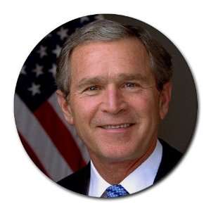  President George W. Bush round mouse pad
