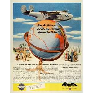  1945 Ad Martin JRM Mars Cargo Seaplane Glenn L Co Aircraft 