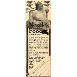  1909 Ad Henri Nestle Infant Food Mary Wallis llinois 