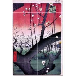 Utagawa Hiroshige Ukiyo E Tile Mural Commercial Renovate Ideas  24x36 
