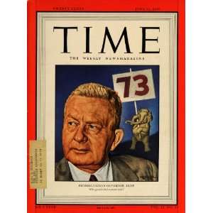 1948 TIME Cover Governor James H. Duff PA Elephant   Original Cover