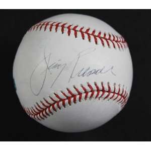 Jimmy Piersall Autographed Major League (OML) Baseball