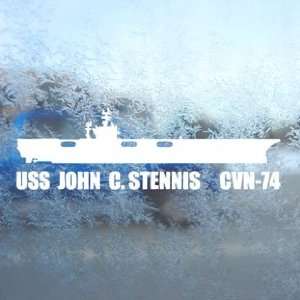  CVN 74 USS John C Stennis FINAL White Decal Car White 