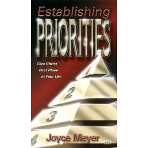 Joyce Meyer Establishing Priorities (Audio Cassette Tapes)