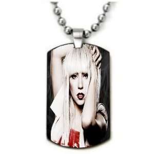 Lady Gaga style5 Color Dogtag Necklace w/Chain and Giftbox