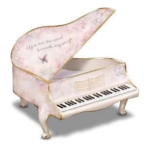 Lena Liu The Wind Beneath My Wings Piano Shaped Collectible Music Box 