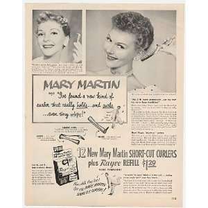  1950 Mary Martin Rayve Home Permanent Print Ad (3841 