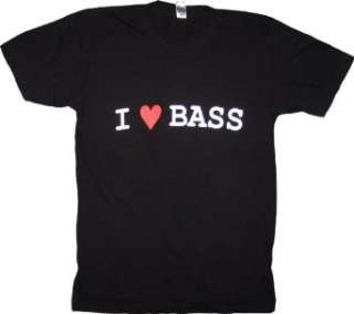   Heart Love Bass MAdM Melissa Auf der Maur Black T Shirt Tee Clothing