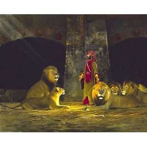 Michael Coleman   Daniel in the Lions Den Giclee on Paper