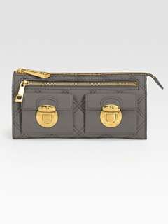 Marc Jacobs   Lacquered Quilting Zip Wallet