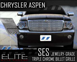 2007 2011 Chrysler Aspen SES Chrome Billet Grille  