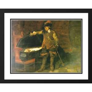 Delaroche, Paul 36x28 Framed and Double Matted Cromwell and Charles I
