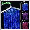 silver Kinetic energy LED light Square Cascade Bathroom Large Rain 