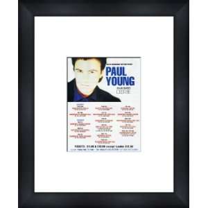  PAUL YOUNG UK Tour 1991   Custom Framed Original Concert 