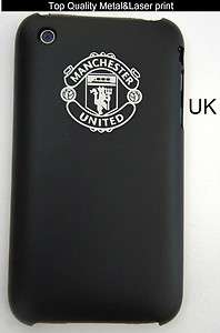 Manchester United Fc Black Metal Iphone 3G,3GS case/cover UK Seller 