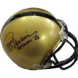  Pete Dawkins signed Army Replica Mini Helmet Heisman 58 