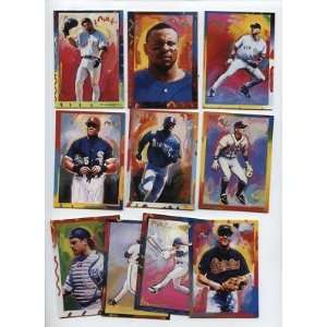  1997 Topps Gallery Peter Max Baseball Set (10) NM/MT   MLB 