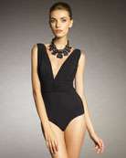 zoom lanvin plunging one piece swimsuit nms12 v0z3r highlights black