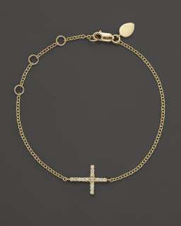 Meira T 14K Yellow Gold Cross Bracelet   Bracelets   Shop by Style 