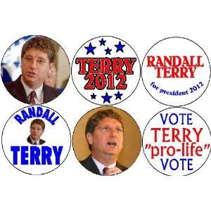  Set of 6 RANDALL TERRY 1.25 Magnets ~ President 2012 