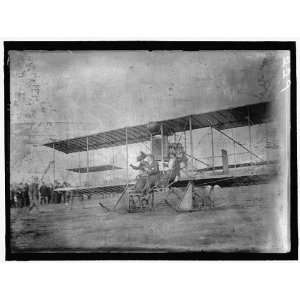   TESTS OF REX SMITH PLANE FLOWN BY JANNUS. MISS LAURA MERRIAM IN PLANE