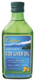 Norwegian Cod Liver Oil Lemon 8.4 oz. Carlson Cod Liver  