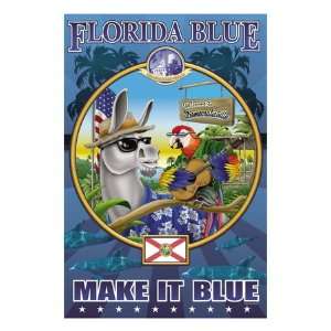   Florida Blue, Democraticville by Richard Kelly, 18x24
