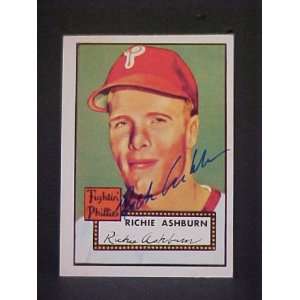 Richie Ashburn (D) Philadelphia Phillies #216 1952 Topps Reprint 