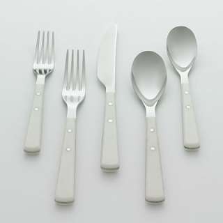 Food Network Hibiscus White 20 pc. Flatware Set