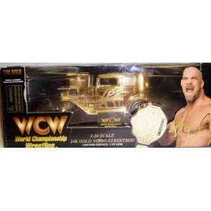 WCW 24k Gold Nitro  Streetrod Goldberg Limited Edition 