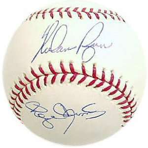 Roger Clemens and Nolan Ryan Autographed Baseball