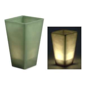  Candleholder, Green Pyramid Light