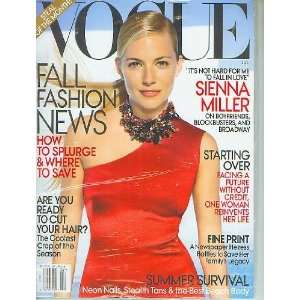  Vogue July 2009 Sienna Miller Vogue Books