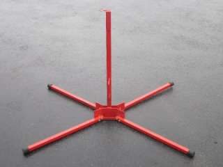 HEAVY DUTY RED FOLDING PORTABLE MOBILE SIGN POST STAND  