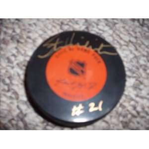Stan Mikita Autographed NHL 75th Anniversary Puck (Chicago Blackhawks)
