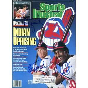 Cory Snyder, Joe Carter & Steve Alford Autographed Sports Illustrated 