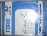 FORD 951 951A ROTARY CUTTER MOWER OPERATORS MANUAL  