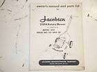 Jacobsen Ford 21SPA Mower 3521 21 Manual 1950s