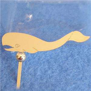 DOLLHOUSE Weather Vane Clare Bell Brass Whale 112 NEW  