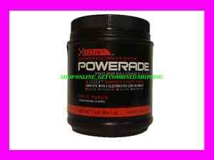 Powerade XION4 sports Drink Mix Fruit Punch MAKES 2GALS  