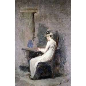  Woman Reading by Thomas Eakins. Size 10.50 X 16.00 Art 