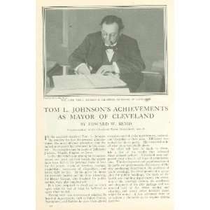  1911 Tom L Johnson Cleveland Ohio Mayor 