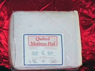 KING Fiber Filled QUILTED WATERBED MATTRESS PAD Made in the USA FREE 