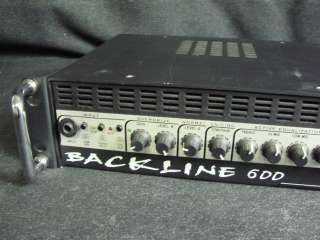 GK Gallien Krueger Backline 600 Bass Amplifier Amp Head  