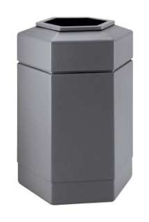 30 Gallon All Season Outdoor Hexagon Garbage Can  