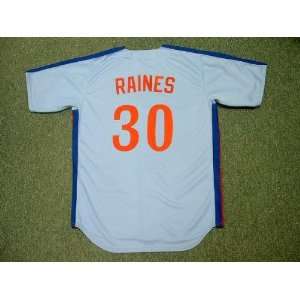 TIM RAINES Montreal Expos 1981 Majestic Cooperstown Throwback Away 