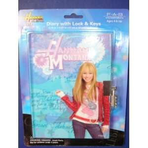 Licensed By Disney Hannah Montana Diary w/ Lock & Keys 